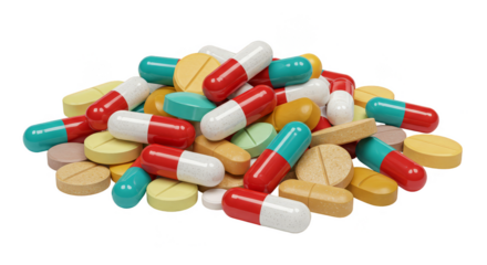 Pills Capsules Medicine Remedy for Health Isolated Transparent Background