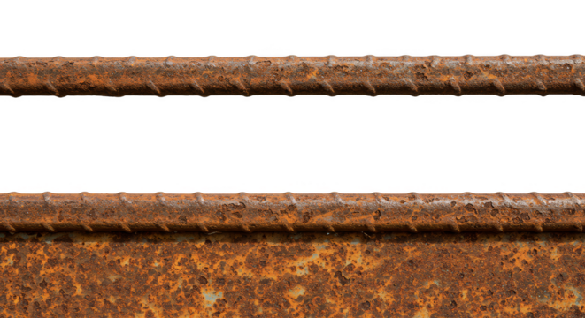 Rusty Metal Texture Isolated Background of Aged Iron Surface
