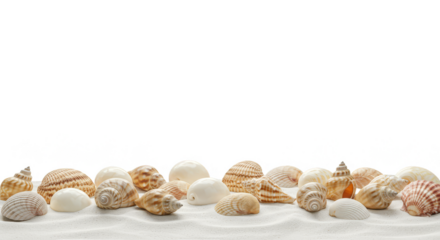 Seashells Border Transparent Background Shell Sand Beach Sea Vacation