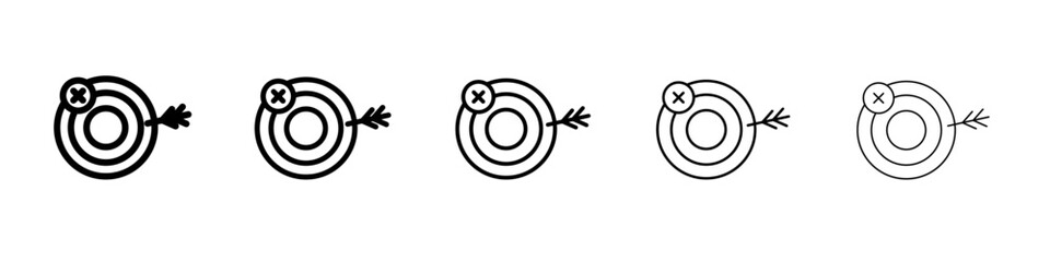 Fail or failure icon simple illustration logo art