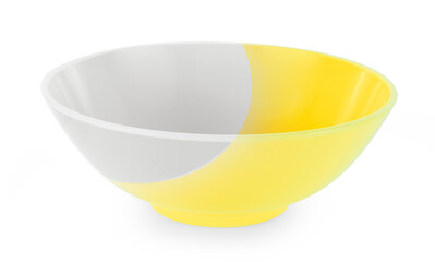 empty bowl isolated on white background.