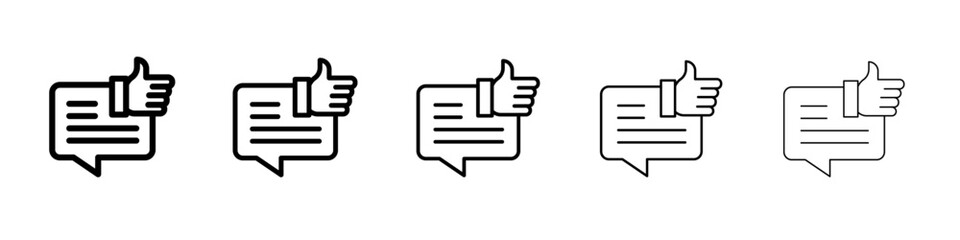 Feedback icon simple illustration logo art