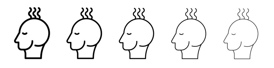 Fever, high temperature icon simple illustration logo art