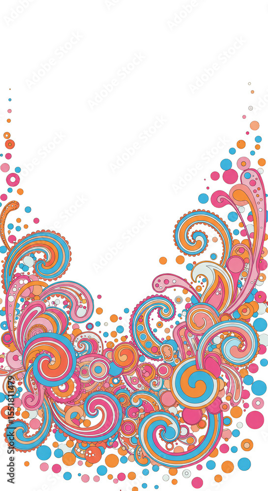 Poster swirl abstract background with transparent design pattern ornament art