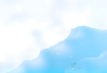 氷のような青の半透明オーバーレイ背景