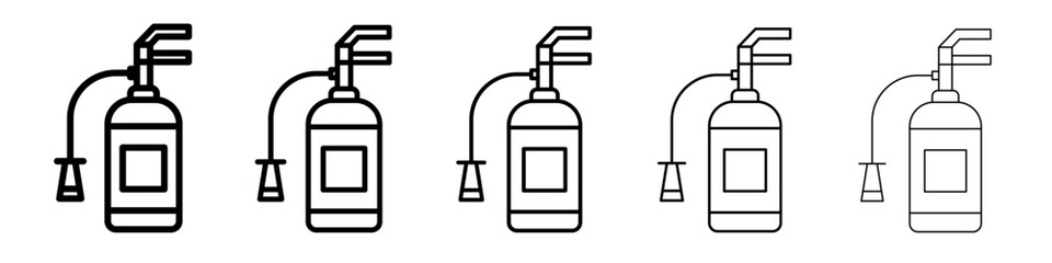 Fire extinguisher icon simple illustration logo art