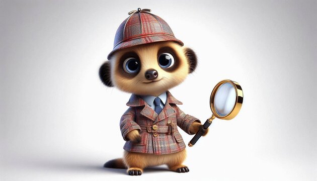 3D niedliches Erdm&auml;nnchen