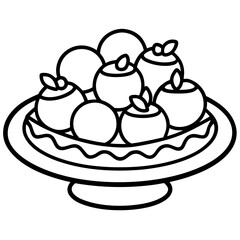 Simple Candy Treats Line Vector