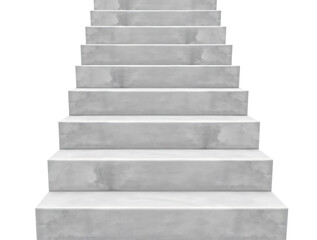 Concrete stairs isolated on transparent background