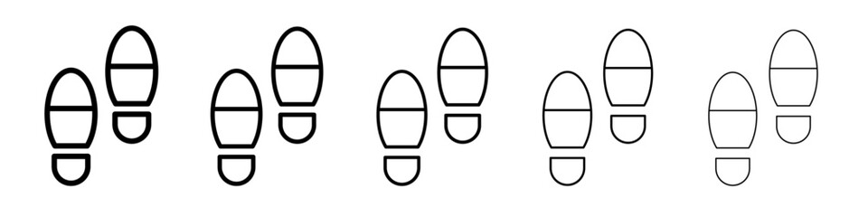 Footprint icon simple illustration logo art