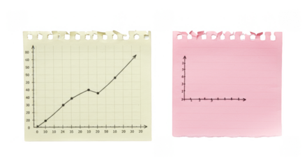 Statistic Diagram Isolated Torn Papers Data Analysis Chart Illustration