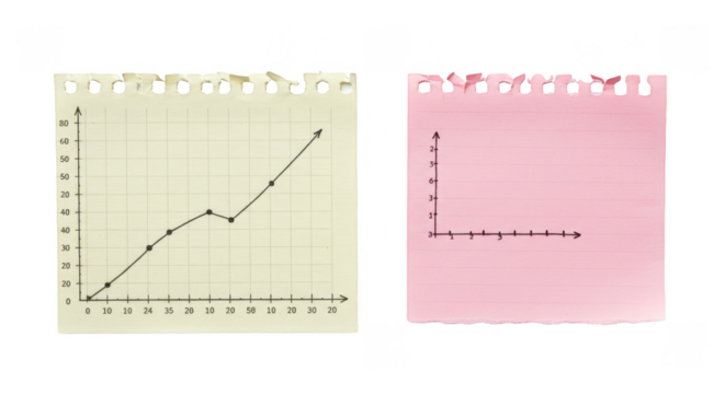 Statistic Diagram Isolated Torn Papers Data Analysis Chart Illustration