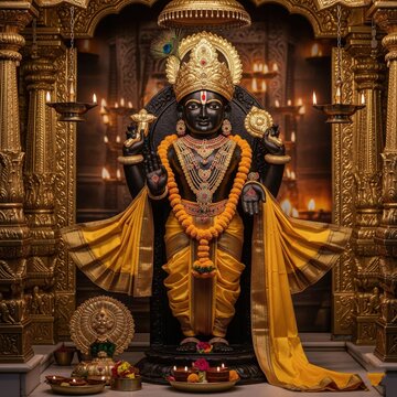 Dwarkadhish Photo HD 4K | Divine Murti of Lord Krishna in Dwarkadhish Temple
