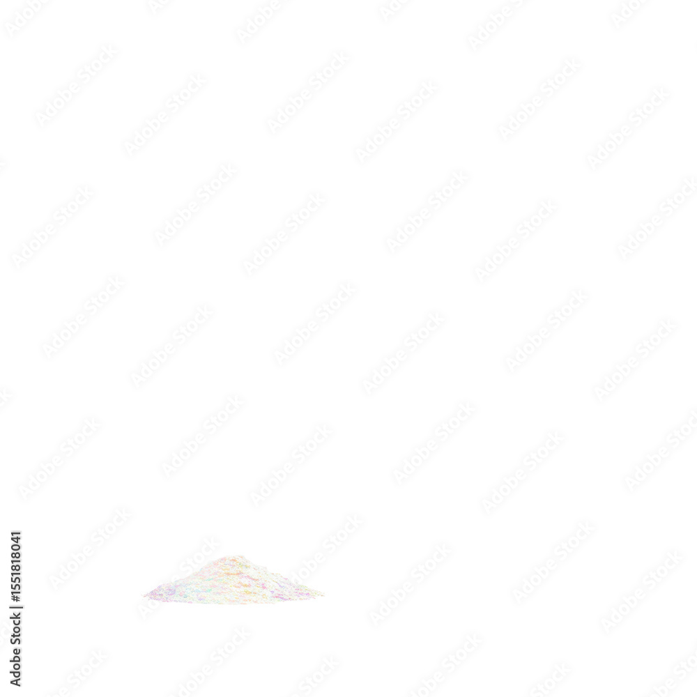 Poster white light rays emanate from the top right, illuminating delicate iridescent pastel rainbow colors 