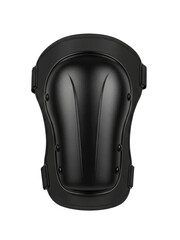 Isolated PNG of a Black Knee Pad Protective Gear for Sports Use