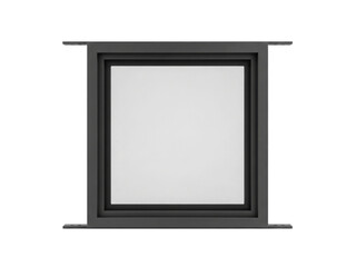 Modern Square Window Frame Isolated PNG on Transparent Background