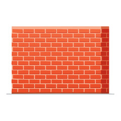 Cartoon Brick Wall Illustration for Backgrounds and Scenes