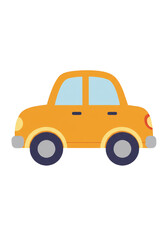 Yellow Car Illustration Automobile Transport Icon Graphic Design Vector
