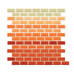 Obraz premium Cartoon Brick Wall Illustration: Construction, Texture, and Background
