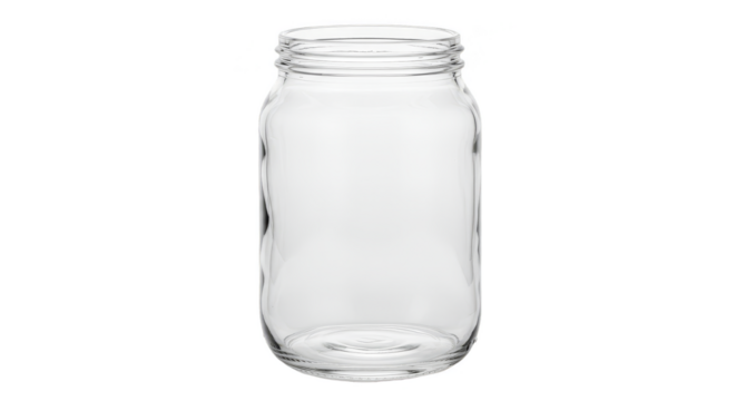 Transparent Glass Jar Empty Clear Container for Storage Element
