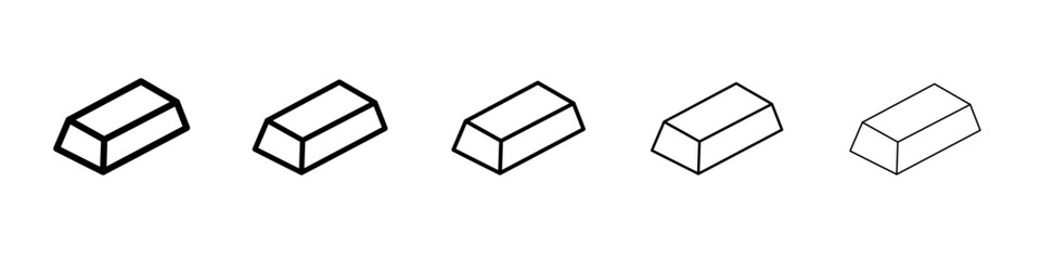 gold bars icon simple illustration logo art