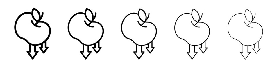 Gravity icon simple illustration logo art