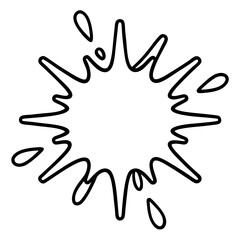 Obraz premium Minimal Color Splash Line Art