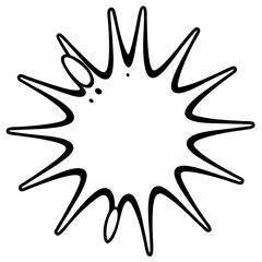 Minimal Color Splash Line Art