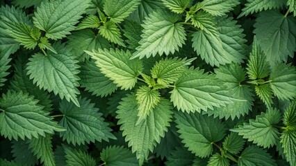 Green nettle background. Suitable for marketing or business purposes