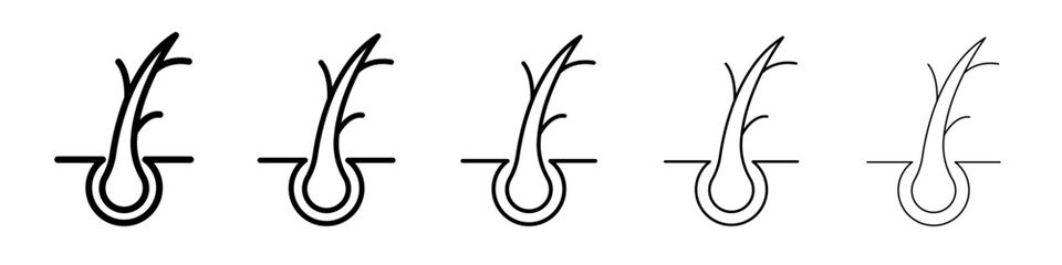 Hair Split Ends icon simple illustration logo art