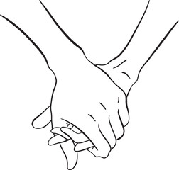 Friendship Day. Hands in the air, a circle, or forming a man silhouette, a symbol of human connection