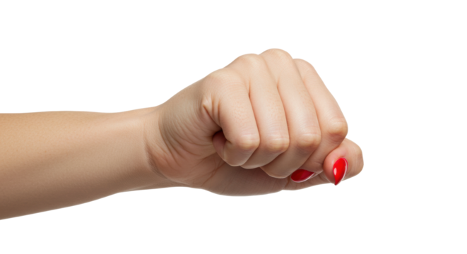 Fist gesture of determination image of hand studio environment close-up empowerment