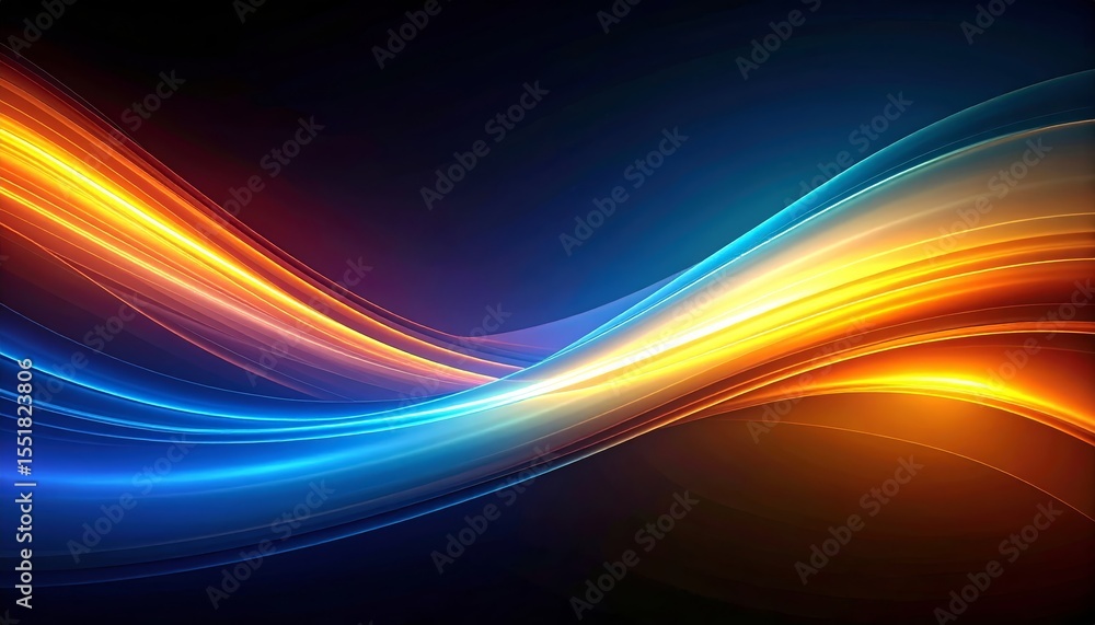 Poster dynamic abstract lines and colors, a vibrant modern background for creative projects