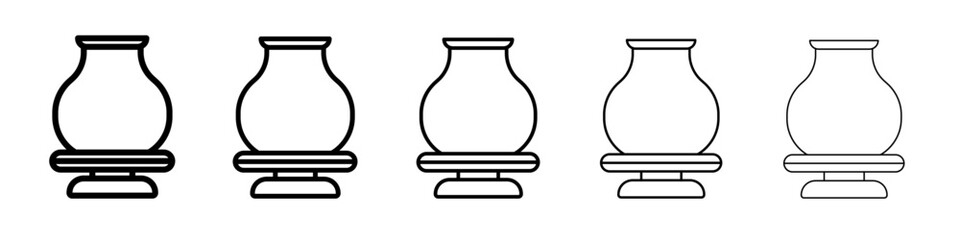 Handmade pottery icon simple illustration logo art