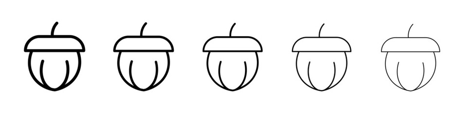 Hazelnut icon simple illustration logo art