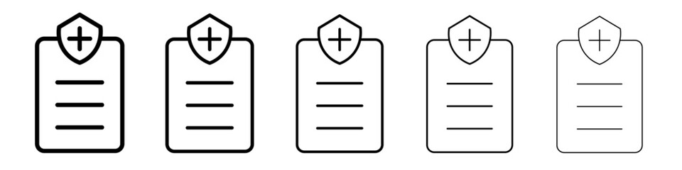 Obraz premium Health insurance icon simple illustration logo art