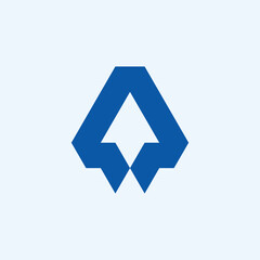 Simple Rocket Logo 