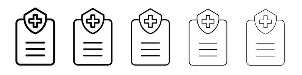 Fototapeta premium Health insurance icon simple illustration logo art