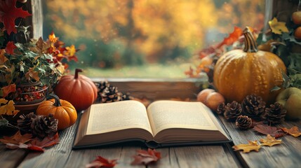 3D render of Thanksgiving recipe book