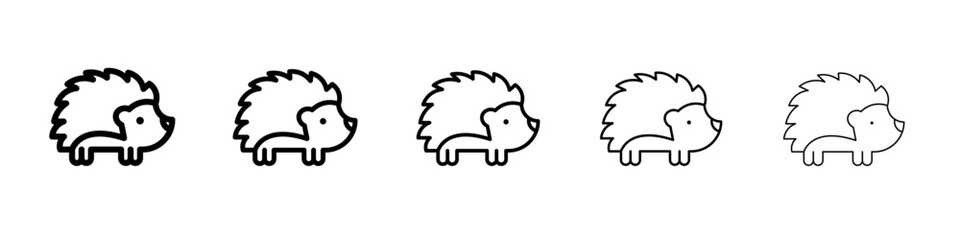 Hegdehog icon simple illustration logo art