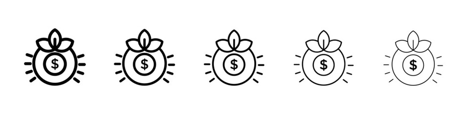 hedge fund icon simple illustration logo art