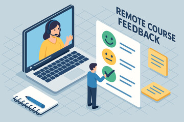 Remote course feedback: virtual interaction and evaluation in online learning