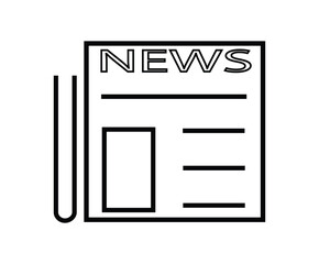website line icon.News website icon in line style