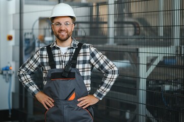 Male worker at a factory