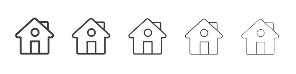 Home icon simple illustration logo art