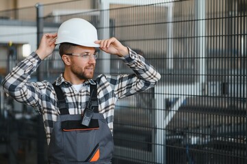 Male worker at a factory