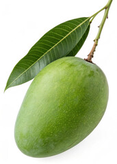 a high resulation png image  green mango .