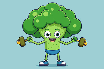 Broccoli lift dumbbell