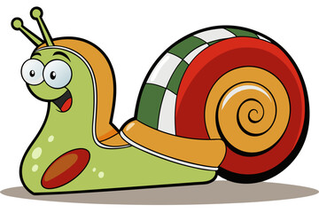 A snail ready for a race