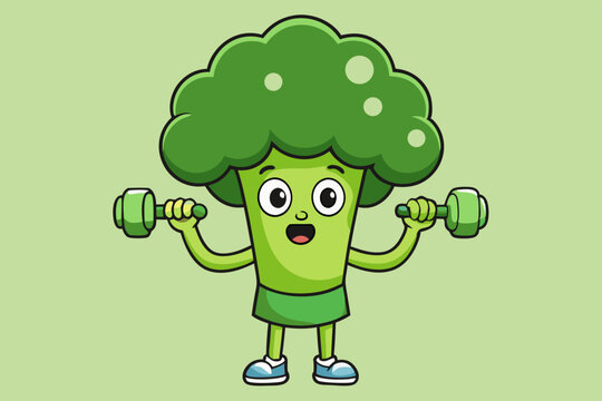 Broccoli lift dumbbell